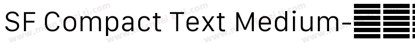 SF Compact Text Medium字体转换